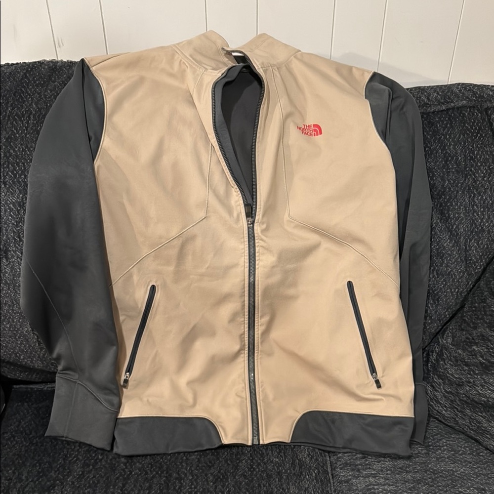 The North Face Beige and Gray Lightweight Jacket